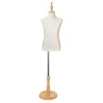 Child Body Cloth Display Torso Mannequin, Kids Half Body Pinnable Dress Form, 2,3,4,5,6,7 Years Old (8-9 Years)