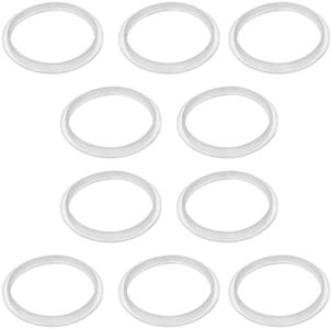EMSea 10PCS Silicone O-Rings Gasket Inner Diameter 32mm Outer Diameter 38mm Sink Plug Rubber Seal Suitable for the Drainage Plug of Push-Type Pop Up Wash Basin for Bathroom