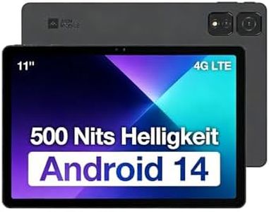 AGM PAD T2 Tablet Android 14, 11 Zoll FHD-Display (1920 x 1200), 500 NITS-Bildschirm mit hoher Helligkeit, MTK G91 Tablet, 8 GB RAM (4+4) + 256 GB ROM, Dual-SIM, 23 MP Kamera, OTG, GPS, Widevine L1
