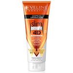 Eveline Cosmetics Slim Extreme 4D Professional Intensely Slimming + Remodeling Serum | 250 ml | Fat Burning Cellulite Slimming Hot Cream | Cooling Formula | Flat Belly, Slim Arms, Legs, Abdomen