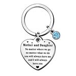 QMVMV Gifts for Mum Daughter Keyring Gifts from Mum Daughter Birthday Christmas Thanksgiving Mother's Day Gift for Mum Daughter