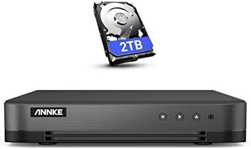 ANNKE 16CH 1080P Lite Hybrid 5-in-1(TVI/AHD/CVI/CVBS/IPC) CCTV AI DVR, Human/Vehicle Detection, H.265+ Security 16 Channel Surveillance Digital Video Recorder with 2TB Hard Drive, Easy Remote Access