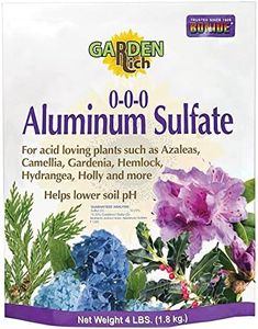 Bonide Garden Rich Aluminum Sulfate, 4 lbs. Ready-to-Use, Lowers pH in Home Garden, Compatible with All Soil Types