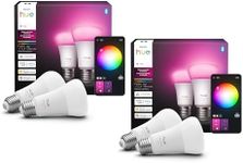 Philips Hue Smart LED A19 Bulb 4-Pa