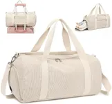 Duffle Bag for Gym Sports Women Girls Workout Travel Bag Weekender with Shoe Compartment and Wet Pocket