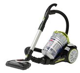 Bissell 1654C Powerclean Multi-Cyclonic Bagless Canister Vacuum, Silver/Green