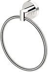 Gatco 4312 Glam Towel Ring, Polished Nickel | Wall Mounted 6.5" Towel Ring for Bathroom | Hand Towel Holder for Bathroom, Kitchen