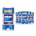 Gillette Clear Gel Champion Gold Antiperspirant & Deodorant For Men 70ml, 72 Hour Sweat And Odour Protection, Invisible x6