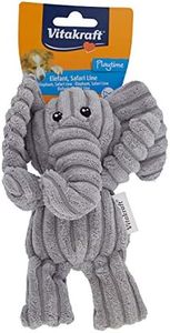 VITAKRAFT - Peluche Chien Éléphant - Jouet Sonore - Pour Chien De Taille Petite Et Moyenne, Adulte Ou Chiot - Cadeau Pour Chien - Textile Doux - Coloris Gris
