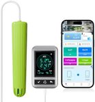 Kactoily Smart 4-in-1 WiFi Hydroponic Monitor, pH EC TDS Temp Meter with Remote App Control, 24/7 Hydroponic Water Tester for Home DWC Aquaponics Indoor Growing