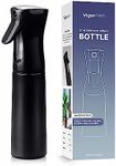 VIGOR PATH Continuous Spray Bottle with Ultra Fine Mist - Versatile Water Sprayer for Hair, Home Cleaning, Salons, Plants, Aromatherapy, and More - Hair Spray Bottle - 300ml/10.1oz (Black)