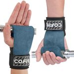 COFIT Wrist Straps for Weightlifting, Workout Wrist Wraps with Dual-Layer Oxford Leather, Enhanced Grip for Optimal Hand and Wrist Protection, Gym Lifting Straps for Deadlift and Dumbbel - Blue