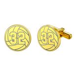 U7 Mens Cufflinks Volleyball Sport Fans Personalised Gold Cuff Links For Men