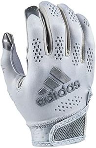 adidas Adizero 11 Turbo Football Receiver Glove, Gray, Small