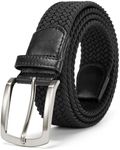 BOSTANTEN Braided Stretch 1 3/8" Belts for Men, Gift for Golf Pants Casual Shorts Jeans