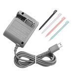 DS Lite Charger Kit, AC Power Adapter Charger and Stylus Pen for Nintendo DS Lite Systems, Wall Travel Charger Power Cord Charging Cable 5.2V 450mA for NDSL