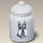 Schnauzer Cropped Dog - Linda Picken Treat Jar