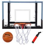 Franklin Sports Wall Mounted Basketball Hoop – Fully Adjustable – Shatter Resistant – Accessories Included