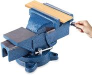 Heavy Duty Table Vice, Swivel Workshop Bench Vice Clamp, 6 Inch 150mm 12Kg Universal Table Workbench Vice for Tool Material Clamping Fixing, Rotatable Engineer Table Bench Vice Clamp (6 Inch 12KG)