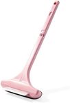2-in-1 Window Screen Cleaning Brush & Wiper, Multifunctional Cleaning Brush, Double Sided Wet & Dry Dual Use for Patio, Door, Porch Screens (Pink)