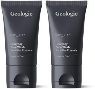 Geologie Daily Face Wash for Sensitive Skin | Fragrance-Free Facial Cleanser for Men & Women | Acne & Oil Control | Non-irritating, Gentle Cleansing & Soothing Face Wash | 2-Pack