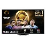 Hisense 65 Inch Mini-LED Smart TV 65U8NQTUK, Quantum Dot Colour, Dolby Vision IQ & Atmos, iMax Enhanced, 2.1.2 Channel Speakers and Vidaa OS with Freely, Youtube, Netflix and Disney+ (2024 Model)