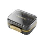 Travel Pill Box,STORICANS Portable Weekly Daily Pill Organiser, Small Tablet Organiser Vitamin Box with 7 compartments to Hold Vitamins, Medicines, Pills, Cod Liver Oil Supplements, (Black)