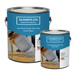 T A Paints Ltd Non Slip Epoxy Resin Garage Floor Paint Heavy Duty Two Pack Epoxy Concrete Floor Paint Coating (1L Black)