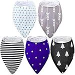 5 Pack Adult Drool Bandana Bibs Sof