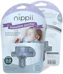 Nippii Baby Freezable Teether Pacifier Fill with Water. Freezable Pacifier Provides Cold Soothing Gum Teething Relief for Teething Babies