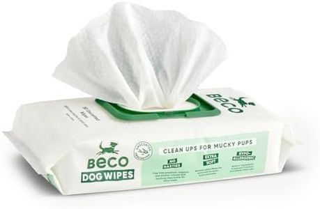 Beco Bamboo Unscented Dog Wipes (Pack of 80)