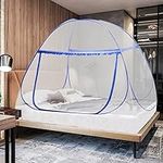 AnJeey Mosquito Net, Pop Up Portable for Single Door Mosquito Canopy, Folding Design with Bottom, Easy to Install, Effective Against Mosquito Bites for Bedroom Outdoor Camping Travel,100 * 190cm