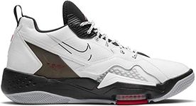 Nike Air Jordan Zoom '92 Men's Sneaker Shoes, White/Black/Gym Red/Wolf Grey, 10.5