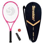 Senston Aluminium Tennis Racket For Adults Tennis Racket Professional 27 Inch Tennis Racquet For Women Pink