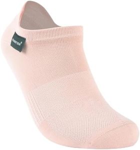 RANDY SUN Ultra Thin Waterproof Socks for Women, Outdoor No Show Hiking Trekking Camping Socks, Meat Pink, Small