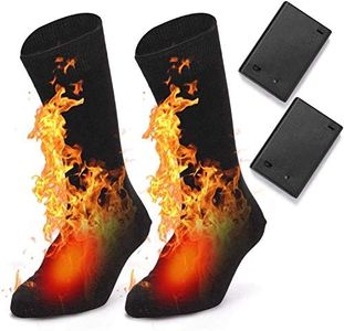 Wemjaly Heated Socks Electric Heating Warm Socks for Men Women, Washable Winter Socks for Outdoor Sport - Skiing, Skating, Hiking, Fishing, Motorcycling (battery not included)
