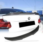 MCARCAR KIT Real Carbon Fiber Trunk Spoiler for BMW 2 Series F22 Coupe and F87 M2 2014-2021 Rear Boot Lid Highkick Tail Wing Lip 220i 228i 230i M235i M240i, NOT for M2 Competition