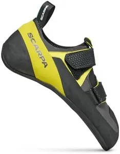 SCARPA Arpia V Rock Climbing Shoes for Gym Bouldering & Sport Climbing - Shark/Yellow - 11-11.5 Women/10-10.5 Men