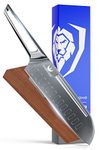 DALSTRONG Santoku Knife - 7 inch - Crusader Series - Forged High-Carbon German Stainless Steel - w/Magnetic Sheath - Razor Sharp Kitchen Knife - Asian Vegetable Knife - NSF Certified