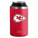 Simple Modern Officially Licensed NFL Kansas City Chiefs Gifts for Men, Women, Dads, Fathers Day | Insulated Ranger Can Cooler for Standard 12oz Cans - Beer, Seltzer, and Soda