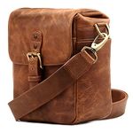 MegaGear Torres Mini Genuine Leather Camera Messenger Bag for Mirrorless, Instant and DSLR Cameras