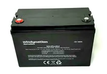 WindyNation 100 amp-Hour 100AH 12V 12 Volt AGM Deep Cycle Sealed Lead Acid Battery - Solar RV UPS Off-Grid (1 pc 100 amp-Hour)