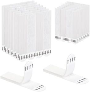 GDSZ LAERSI Picture Hanging Strips 72 Pairs (144 Strips) Removable Adhesive Hook and Loop Wall Strips, Frame Stickers No Nails for Home Decor Wall Posters Damage Free Hanging Picture Hangers