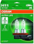 OSRAM ULTRA LIFE, H11, halogen headlight lamps, Hanging folding box (2 lamps)