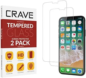 Crave Glass Screen Protector for Apple iPhone XR [2-Pack] HD Tempered Glass