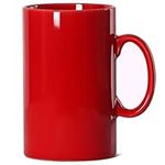 28 OZ Extra Large Ceramic Coffee Mug, Smilatte M018 Classic Porcelain Boss Super Big Tea Cup with Handle for Office and Home, Red