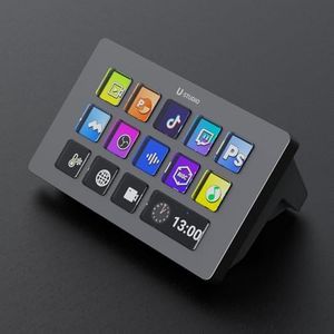 ULANZI Stream Controller Macro Keyboard D200 U-Studio Macro Pad 14 LCD Keys, 13 Customizable Macro Keys Deck to Control Apps and Software, Trigger Actions in OBS, Twitch, YouTube and more, for Mac/PC