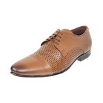 Mochi Mens Leather Tan Lace-up Shoes (Size (8 UK (42 EU))