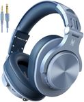 OneOdio A70 Bluetooth Over Ear Headphones, Wireless Headphones w/ 72H Playtime, Hi-Res, 3.5mm/6.35mm Wired Audio Jack for Studio Monitor & Mixing DJ Guitar AMP, Computer Laptop PC Tablet - Sky Blue