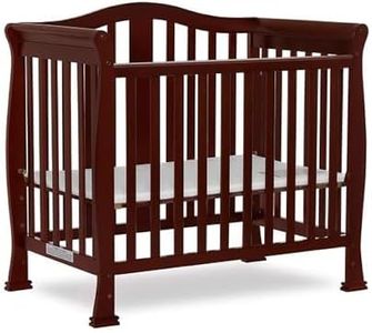 Dream On Me Addison 4-in-1 Convertible Mini Crib in Espresso, Greenguard Gold Certified, Non-Toxic Finishes, Built of New Zealand Pinewood, Comes with 1” Mattress Pad